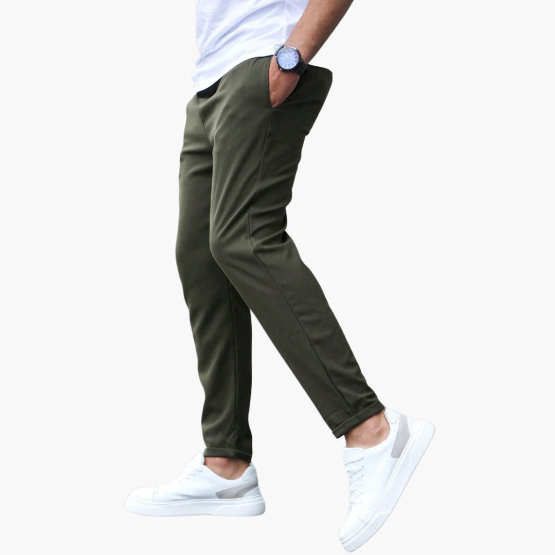 OLIVER|Modern stretch trousers for men