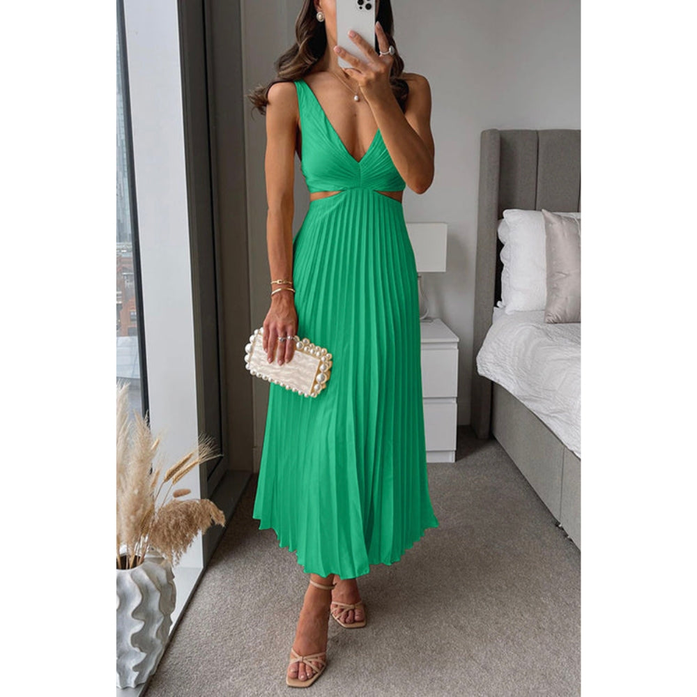 KATE | Elegant pleated maxi dress
