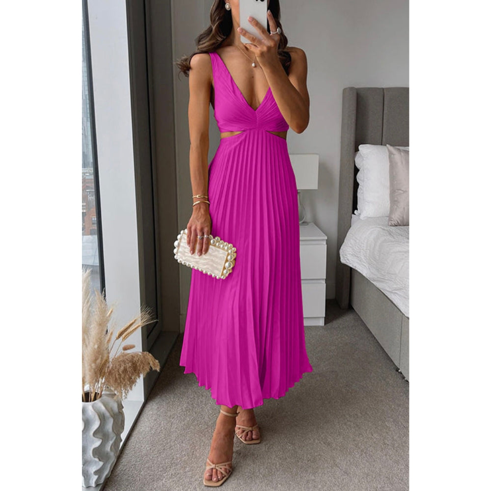 KATE | Elegant pleated maxi dress