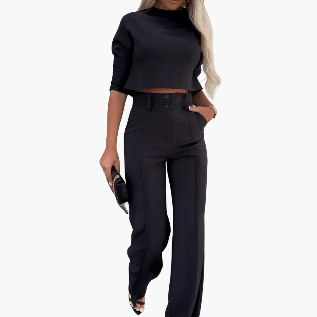 CHLOE | Elegant croptop set for women
