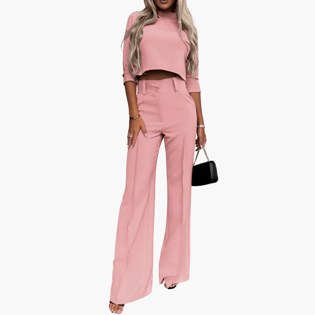 CHLOE | Elegant croptop set for women