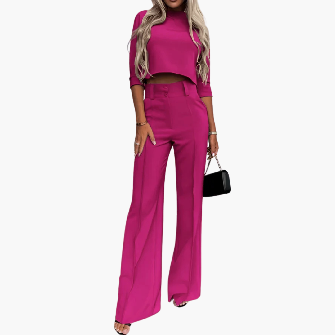CHLOE | Elegant croptop set for women