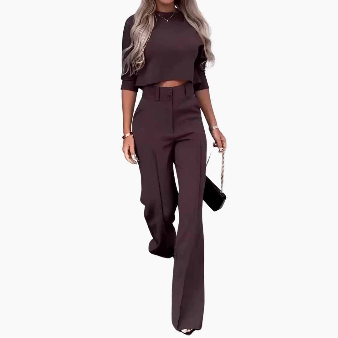 CHLOE | Elegant croptop set for women