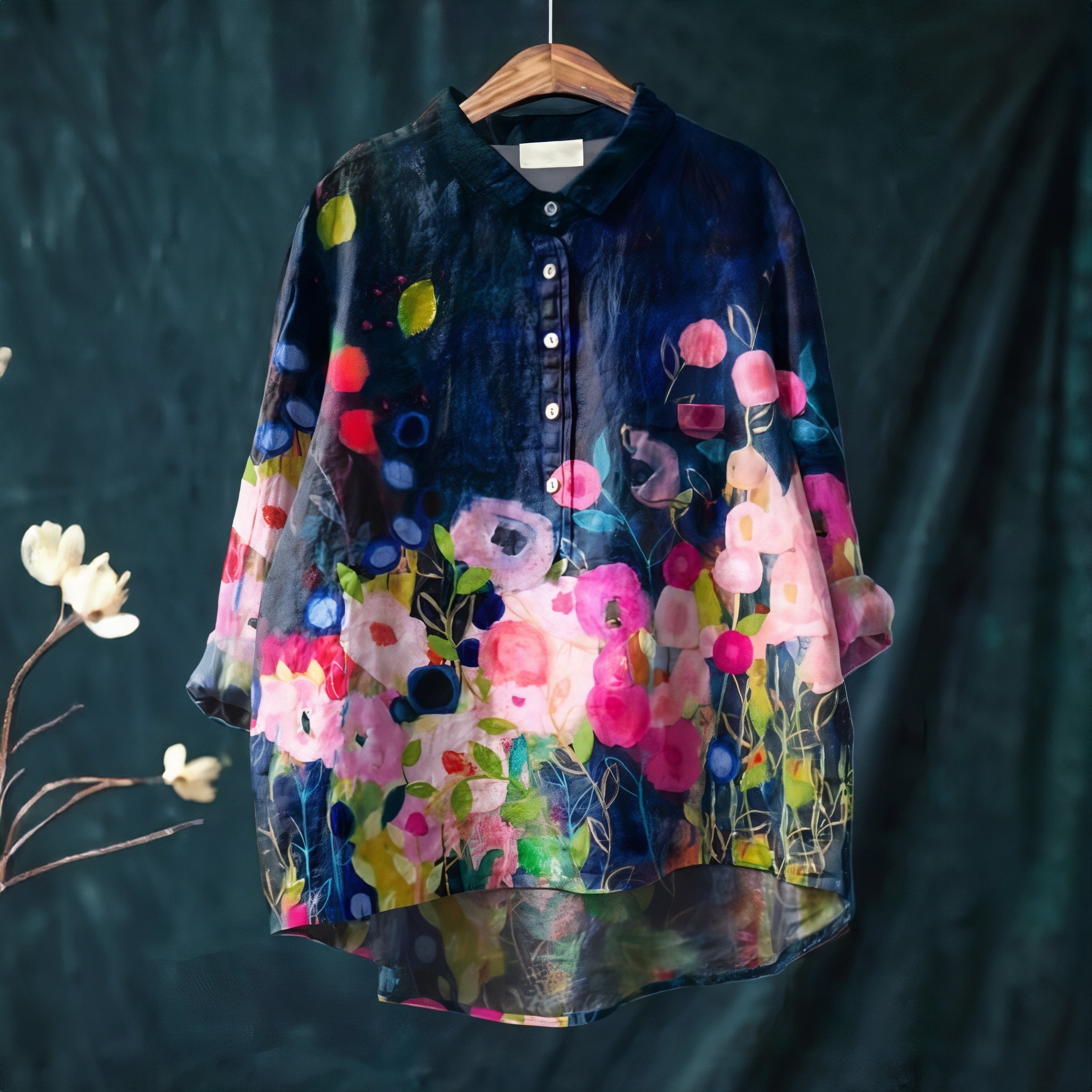 IVY｜Romantic Floral Print Blouse