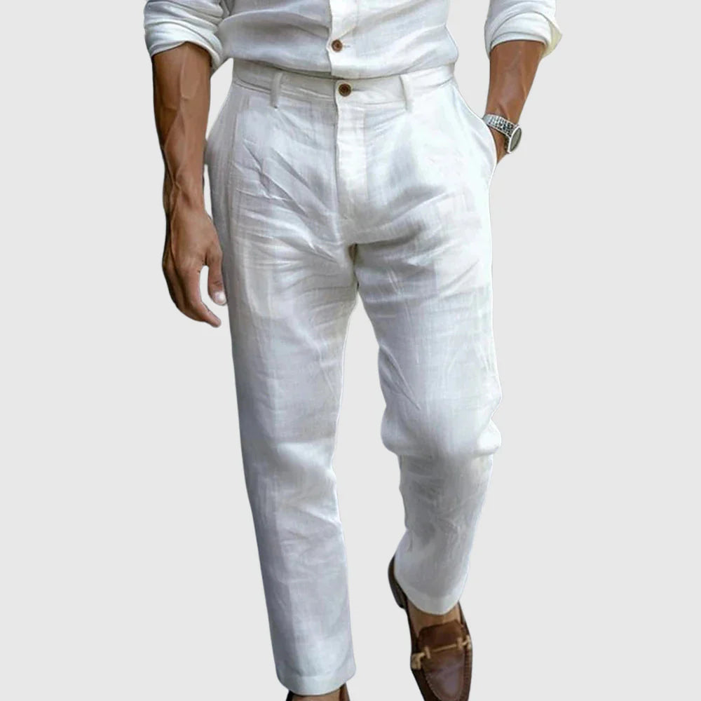 STEVE | Chic linen trousers for men