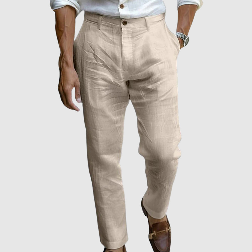 STEVE | Chic linen trousers for men