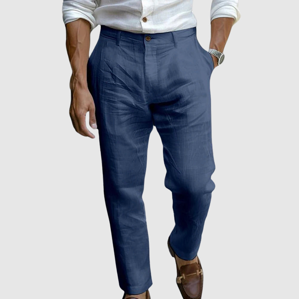 STEVE | Chic linen trousers for men