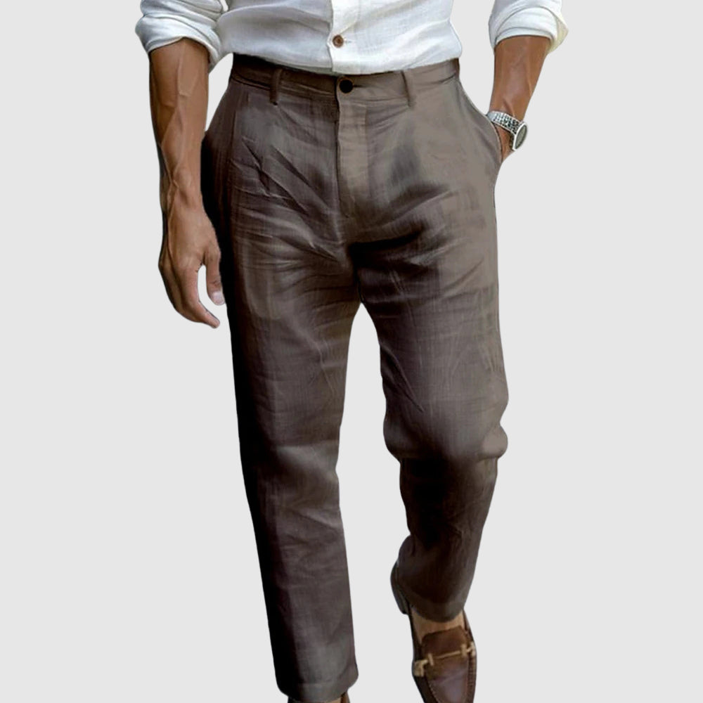 STEVE | Chic linen trousers for men