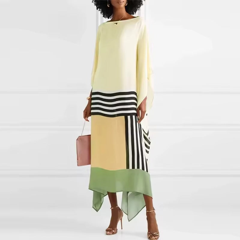 IRINA | Elegant Caftan with Geometric Print