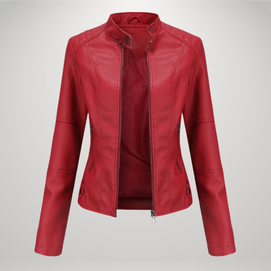 ADELE｜Elegant leather jacket
