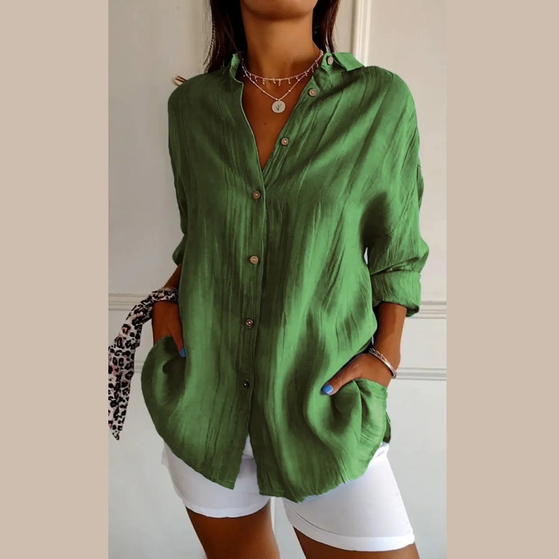 SUSAN | Classic pleated shirt