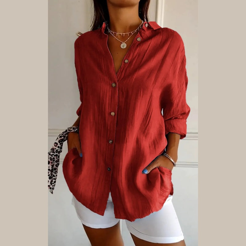 SUSAN | Classic pleated shirt