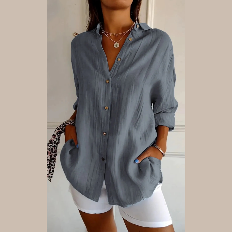 SUSAN | Classic pleated shirt