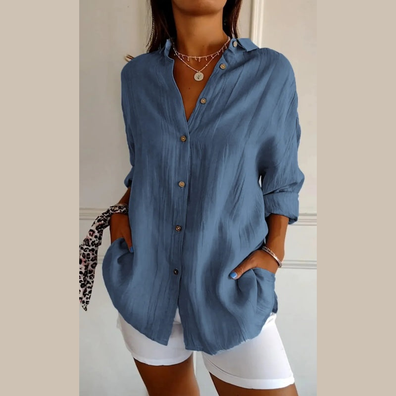 SUSAN | Classic pleated shirt
