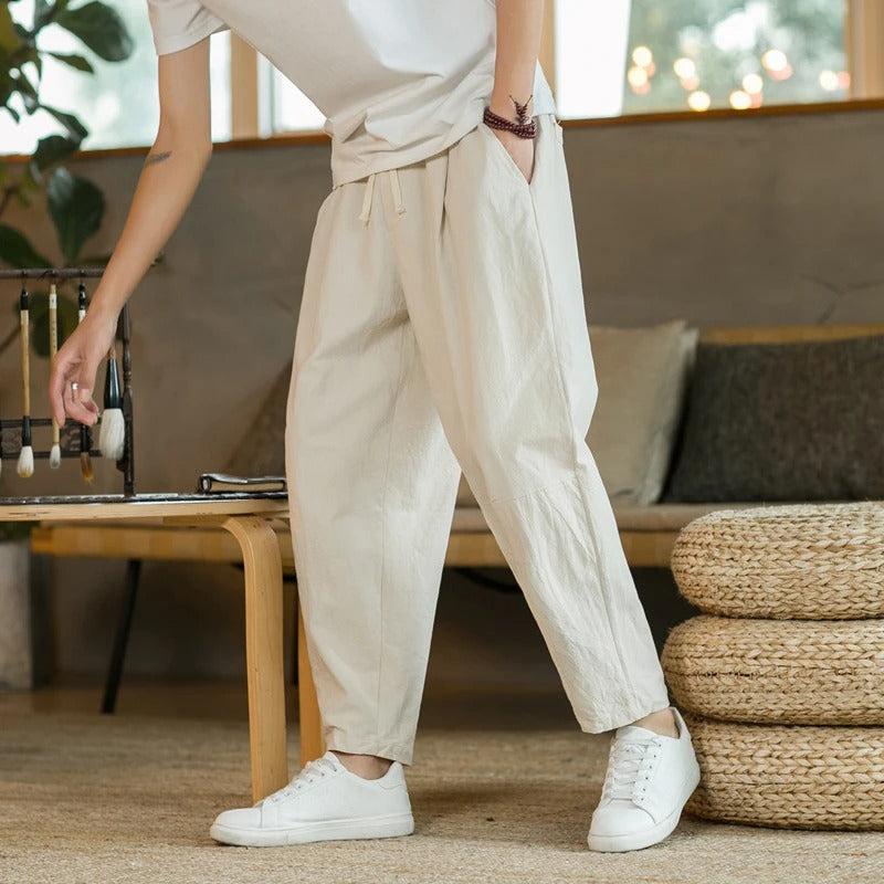 CALLUM | Men's summer linen trousers