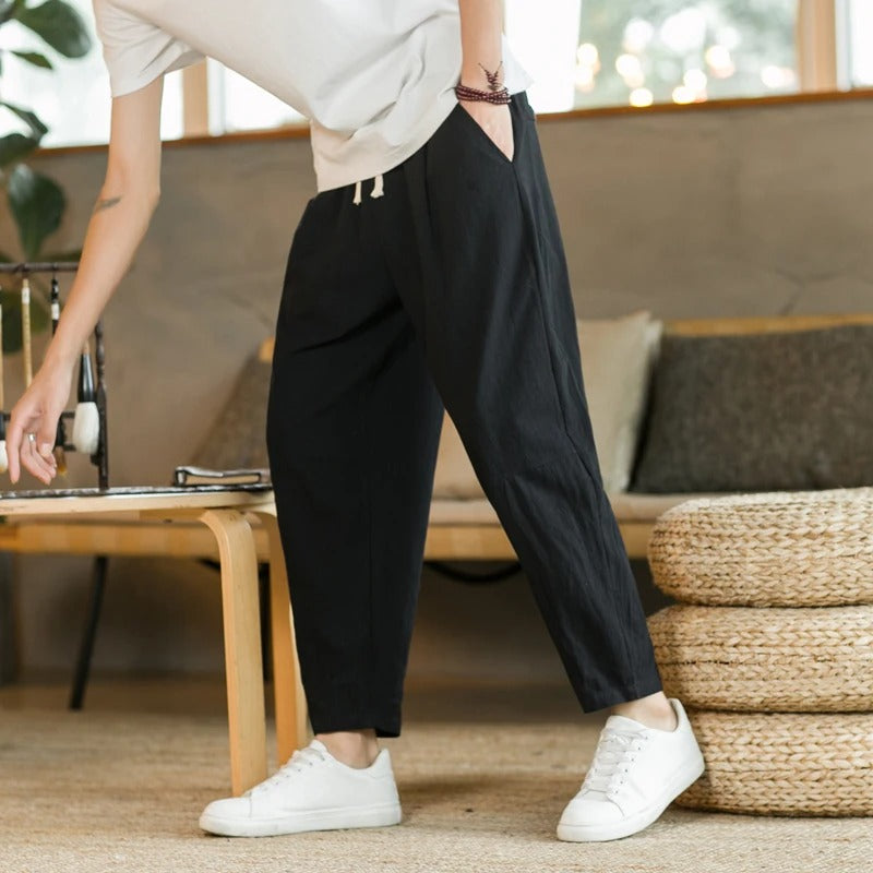 CALLUM | Men's summer linen trousers
